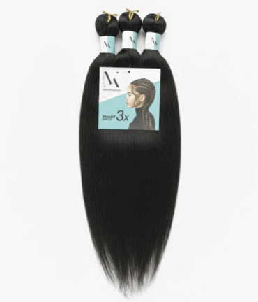 Pre stretched smart braids - Black #1B - 3 St.